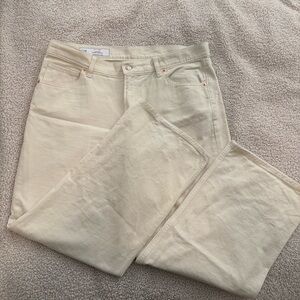 GAP Low Stride Wide Leg Cream Denim